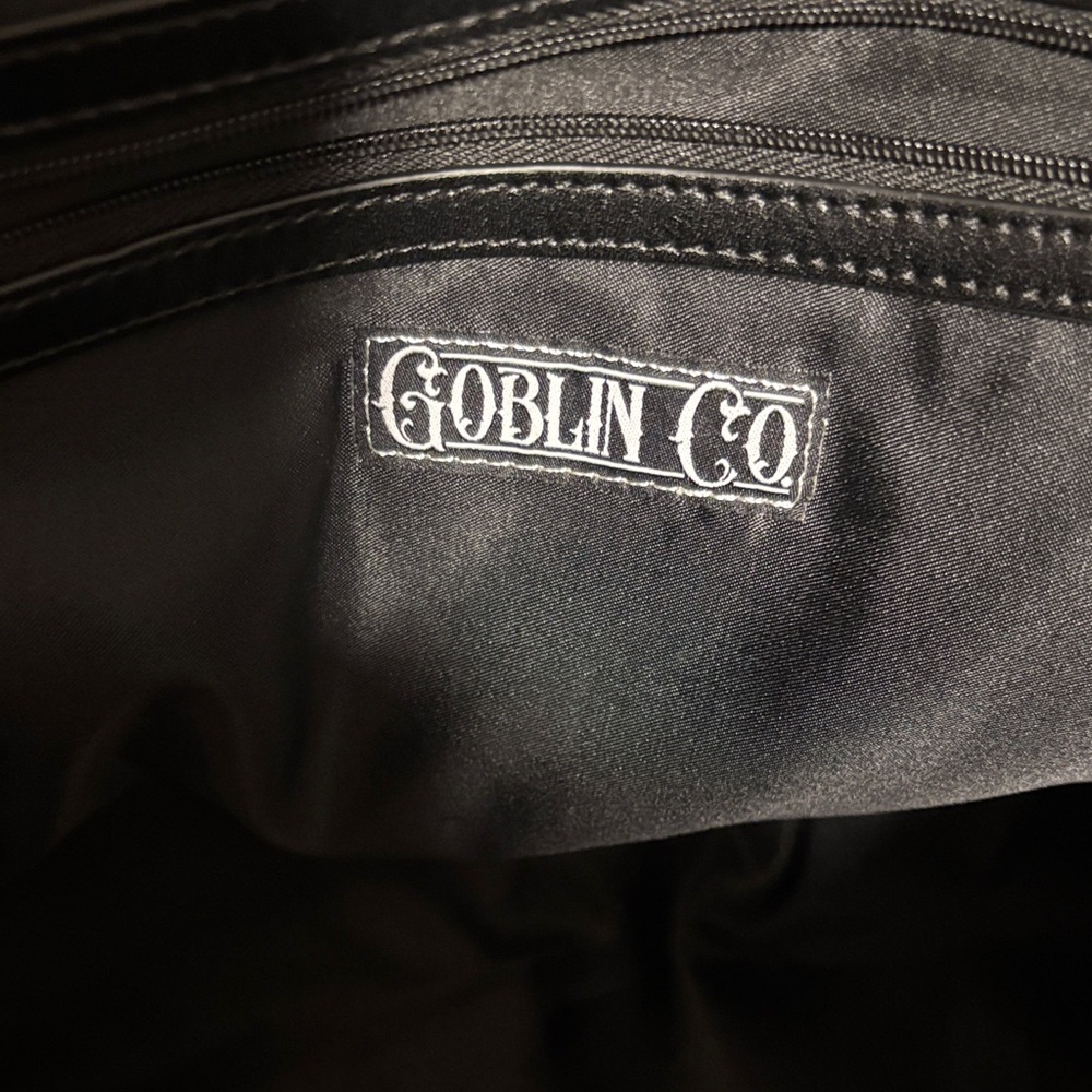 SOLD on Vinted! Foxblood X Goblin Co. ๐ Face Tote Bag w/ coffin โฐ๏ธ zipper pull - Picture 2 of 14